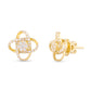 Celtic Knots Diamond and Gold Earrings