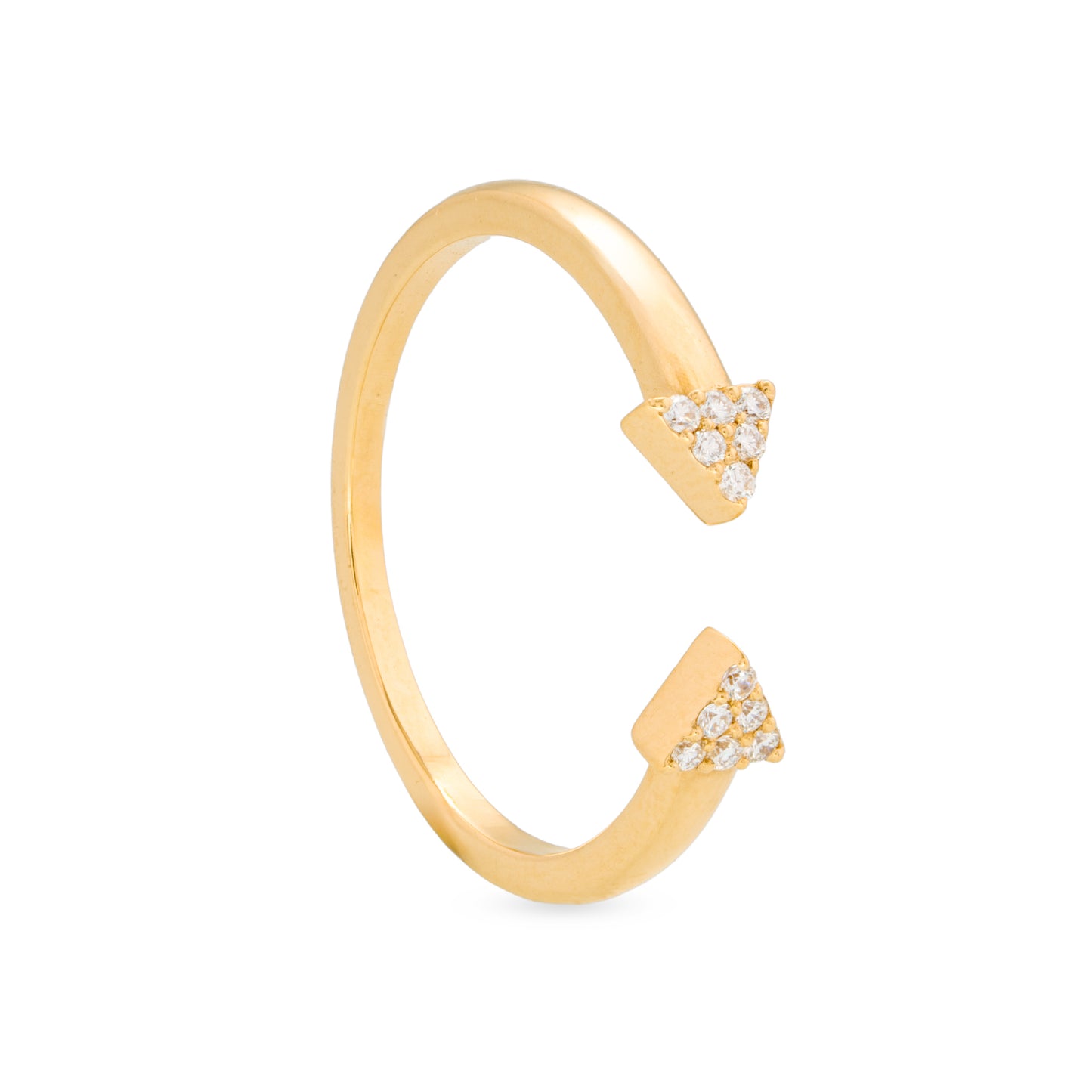 Signature Arrow Diamond Stackable Ring