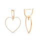 Halo Heart Diamond Earrings