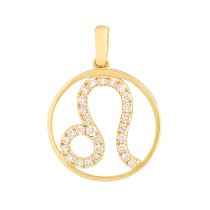 Leo Zodiac Diamond Pendant