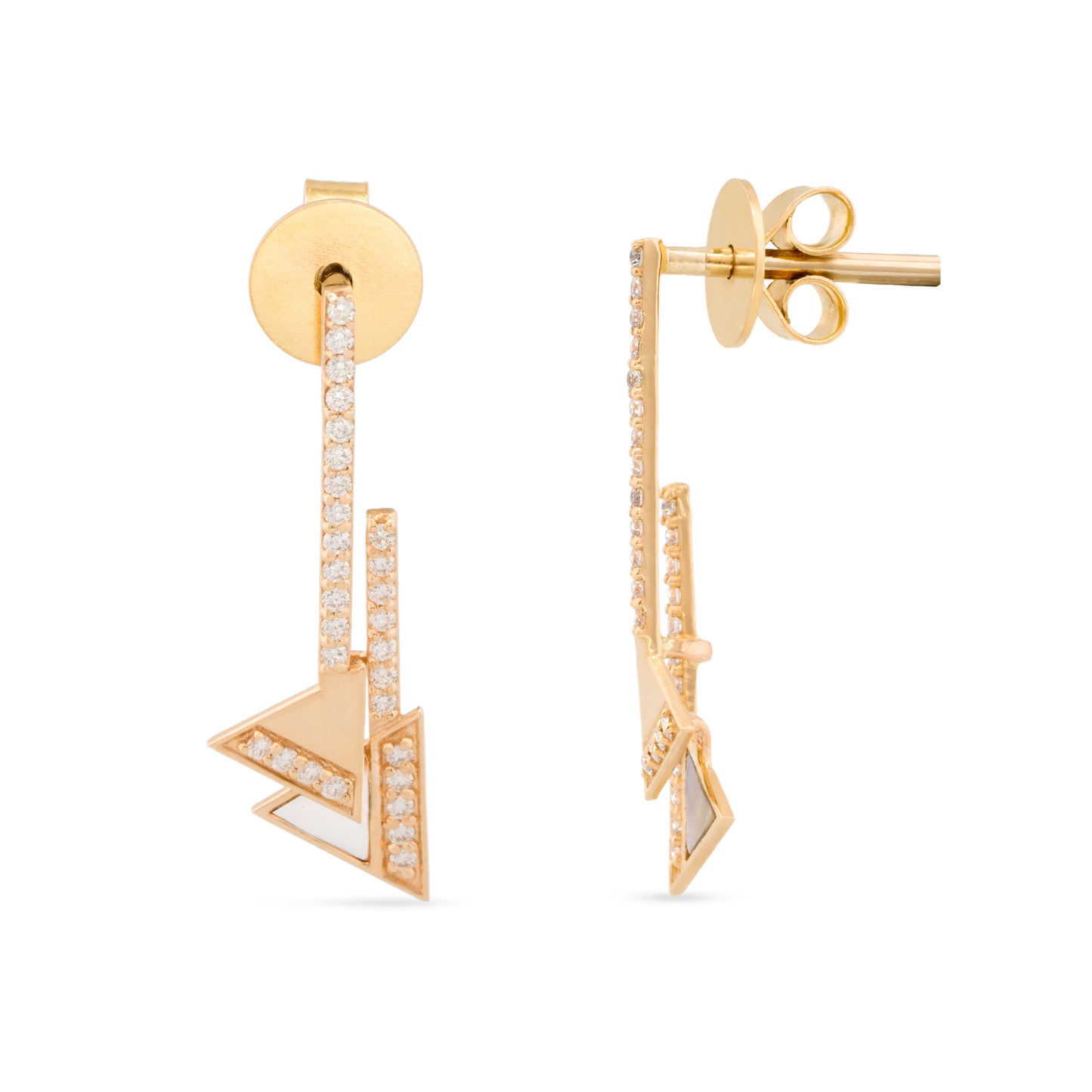 Signature Arrow Mother of Pearl Earrings