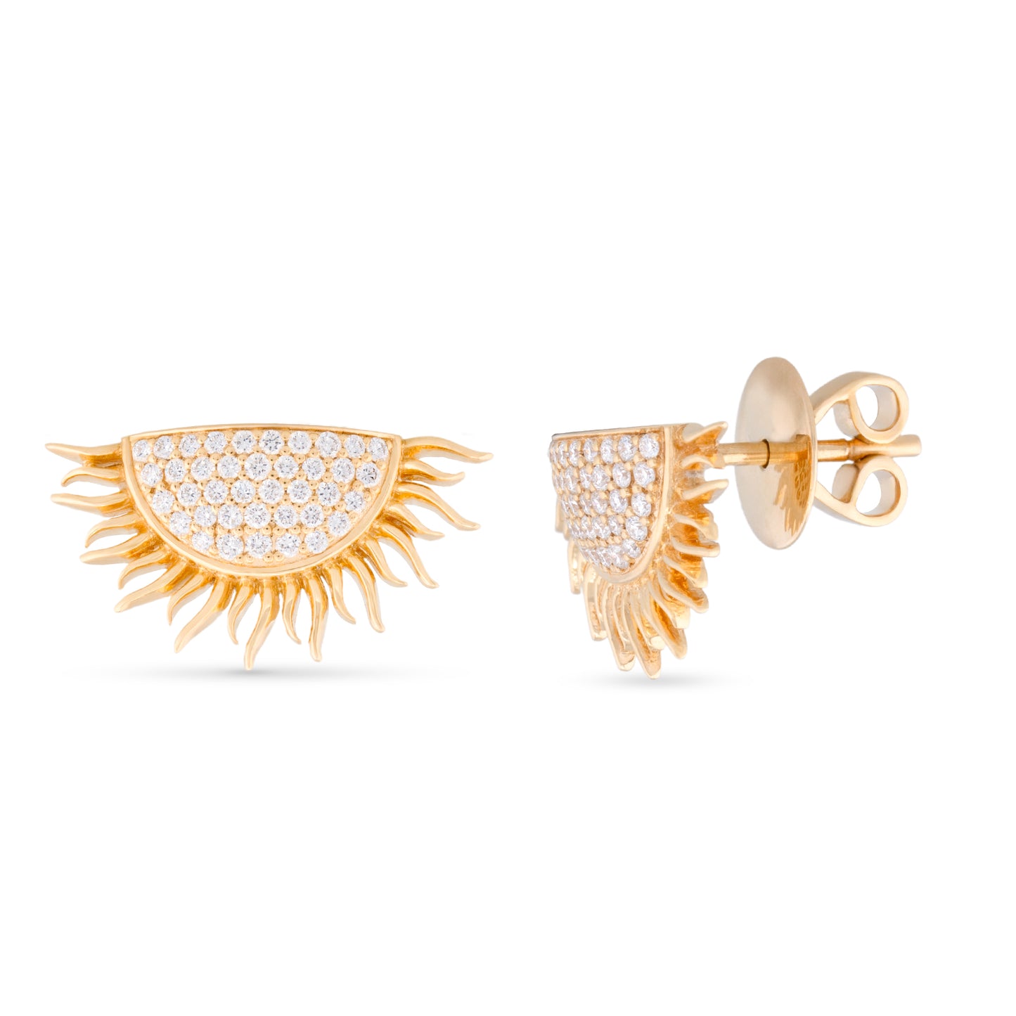 Radiant Sun Diamond Earrings