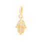 Hamsa Hand Diamond Charm