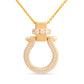 Diamond Horseshoe Gold Pendant