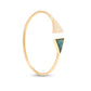 Dual Triangular Diamond Malachite Bracelet