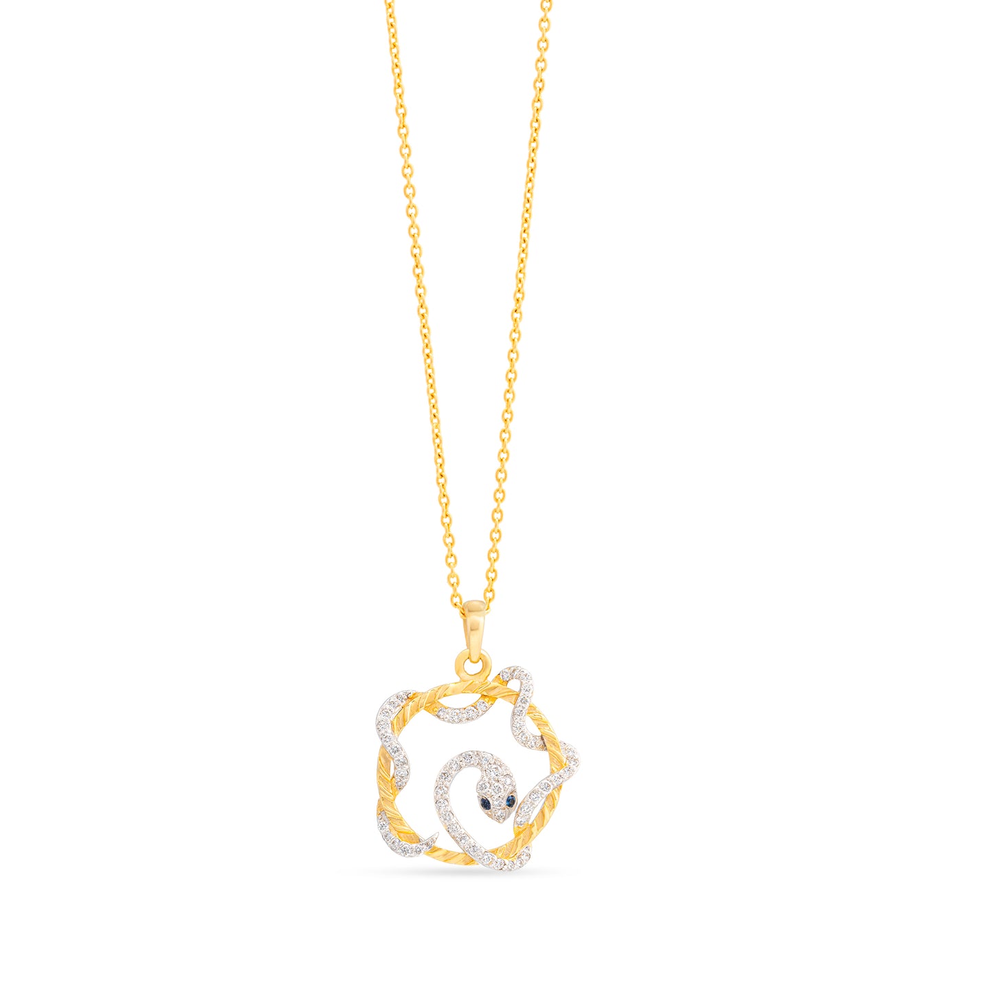 Ouroboros Serpenti Diamond Pendant