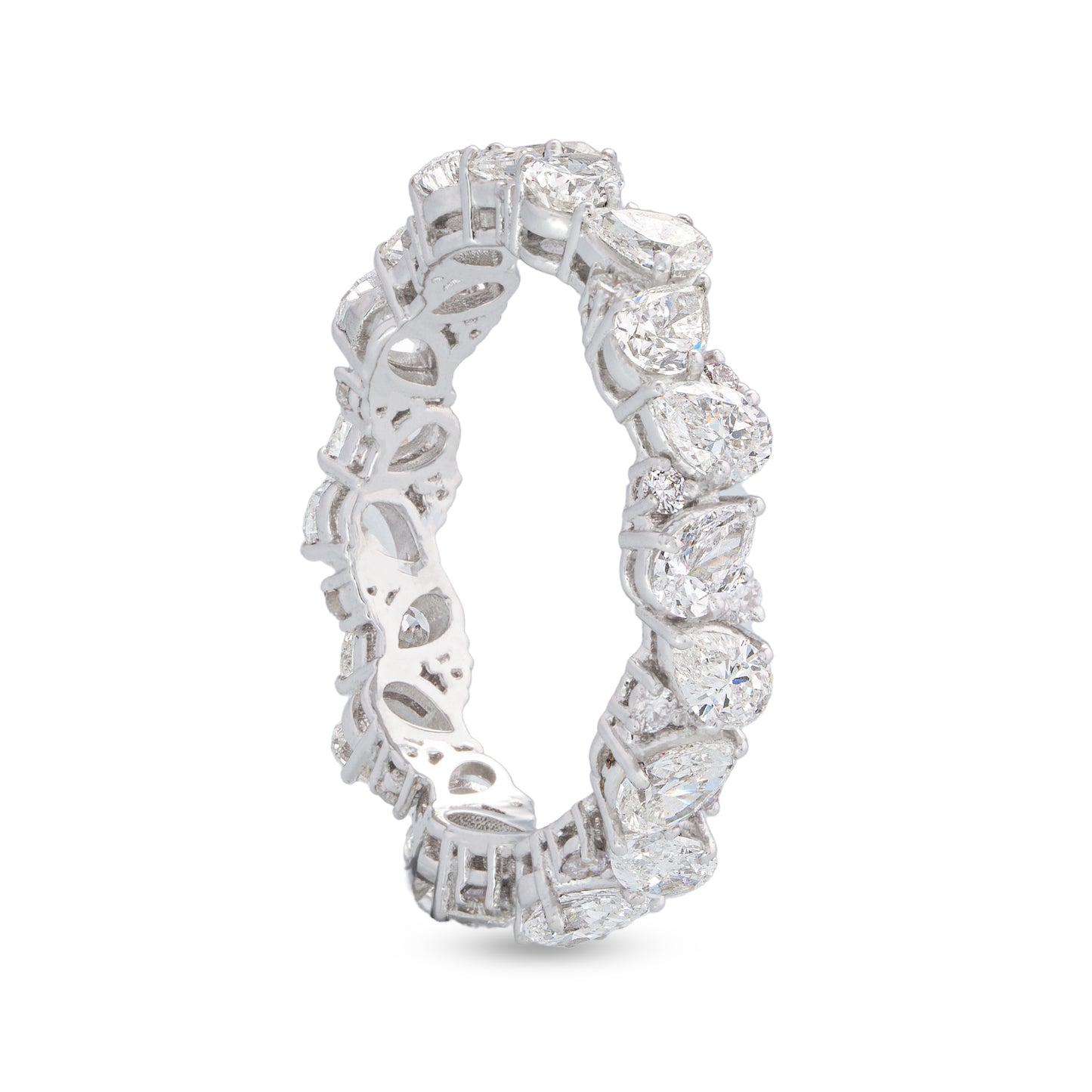 ZigZag Pear Diamond Eternity Band