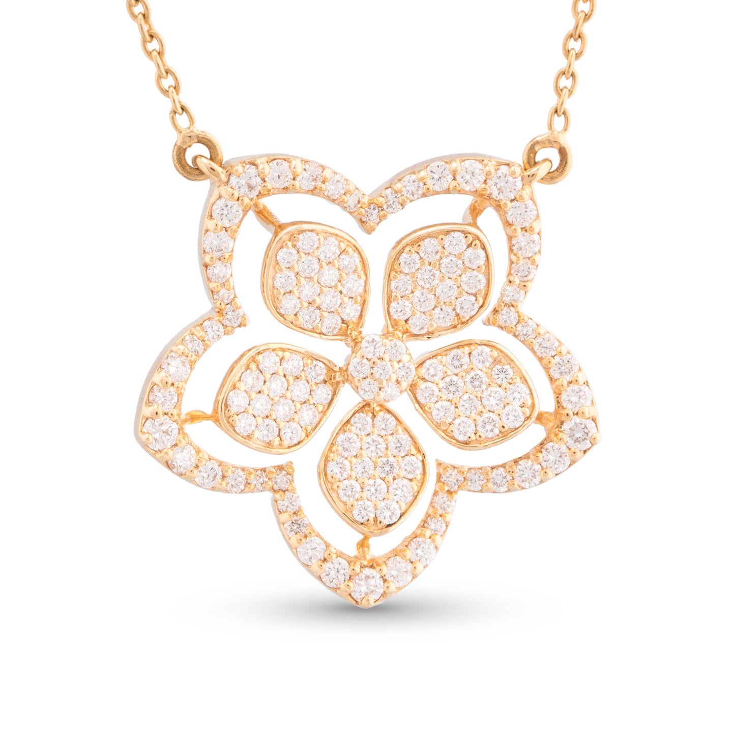 Ethereal flower Diamond Necklace