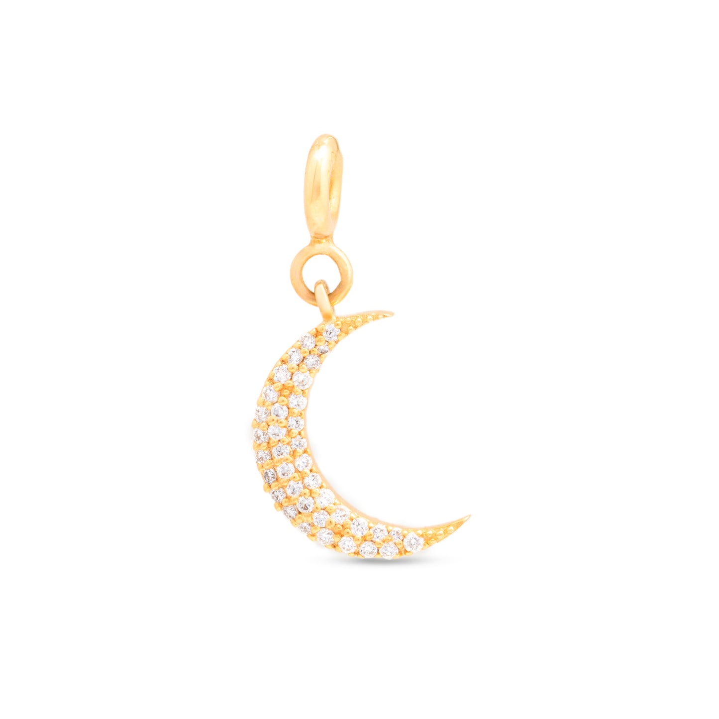 Cresent Moon Diamond Charm