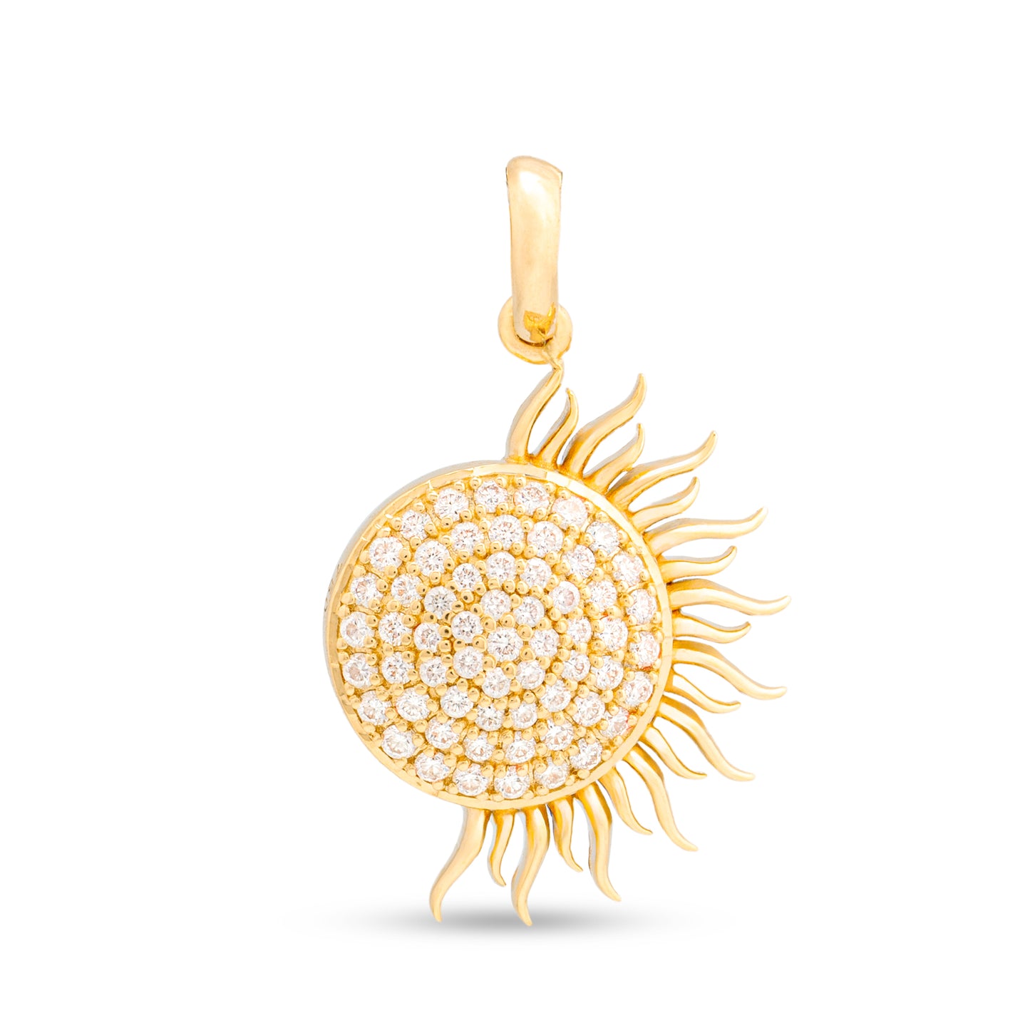 Radiant Sun Diamond Pendant