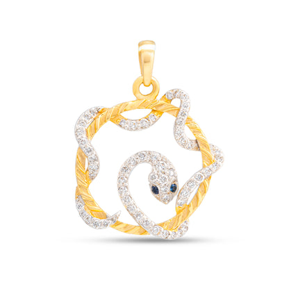 Ouroboros Serpenti Diamond Pendant