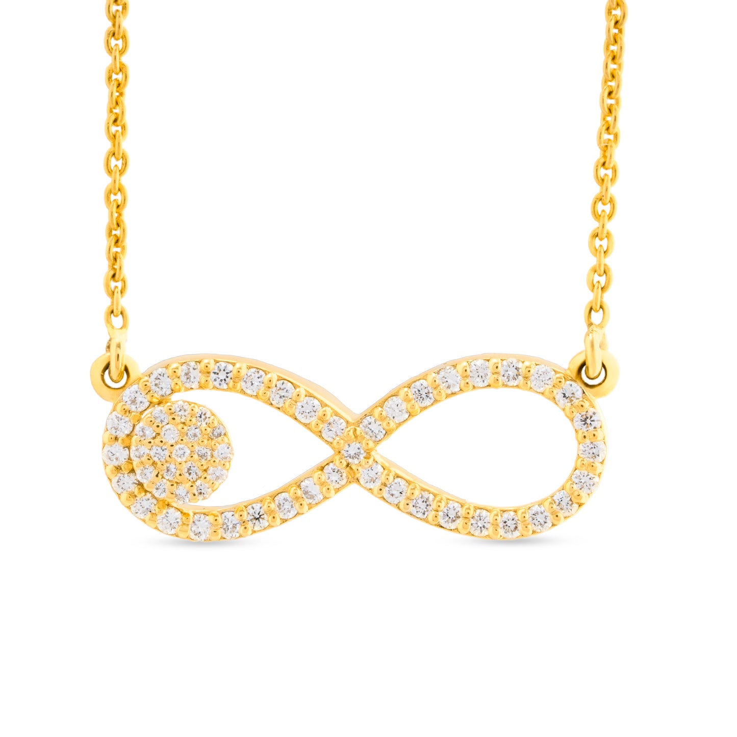 Hope Infinity Gold Diamond Necklace