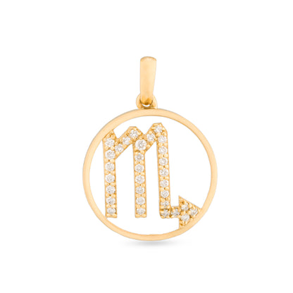 Scorpio Zodiac Diamond Pendant