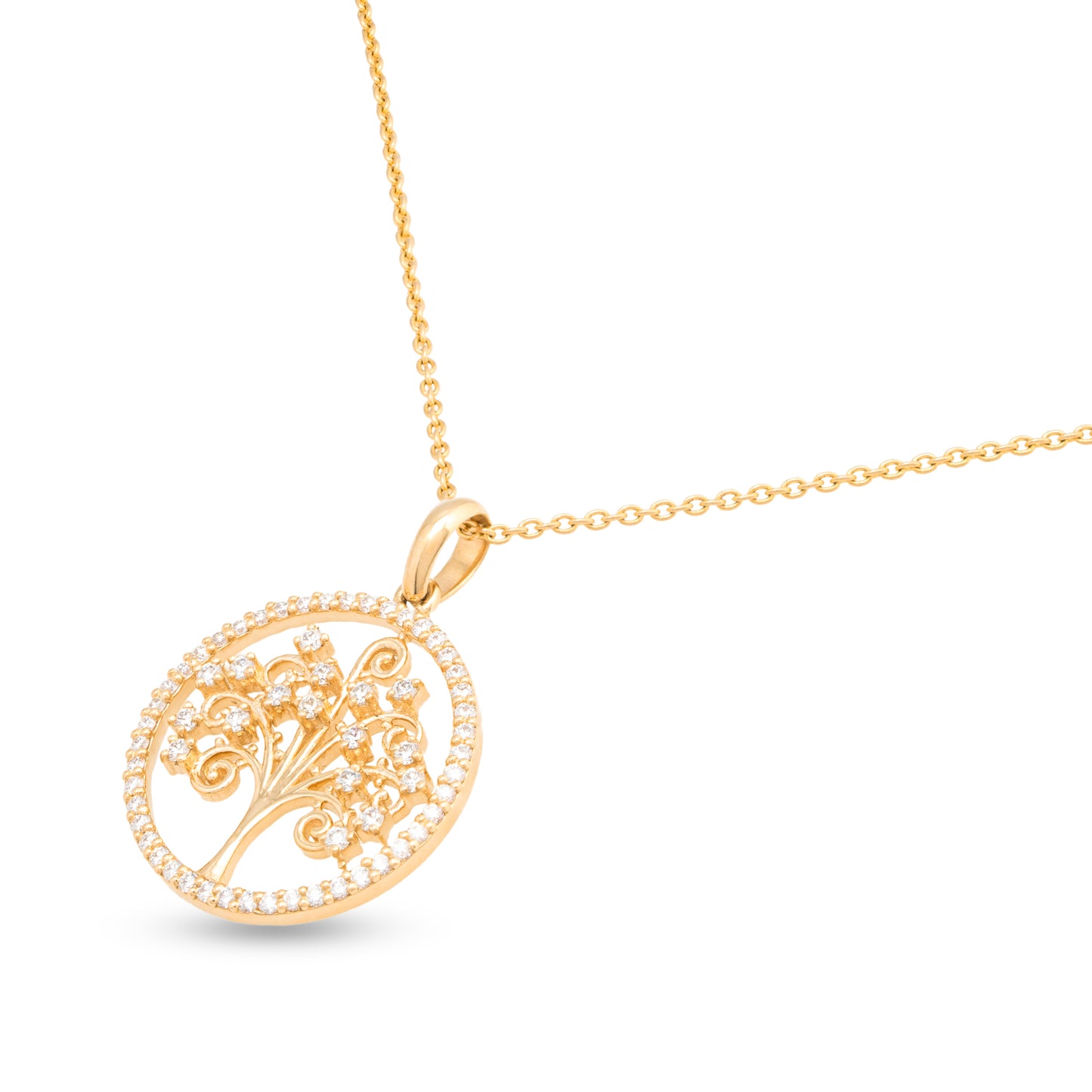 Tree of Life Diamond Growth Pendant