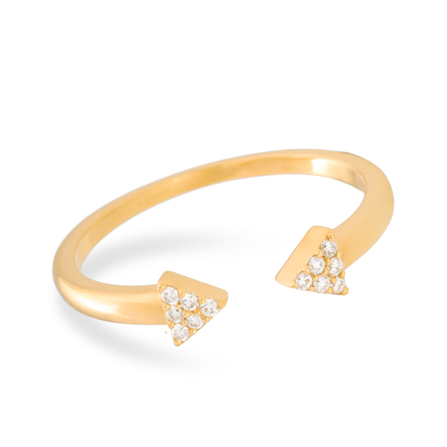 Signature Arrow Diamond Stackable Ring