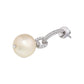 Dangling South Sea Pearl Diamond Earrings