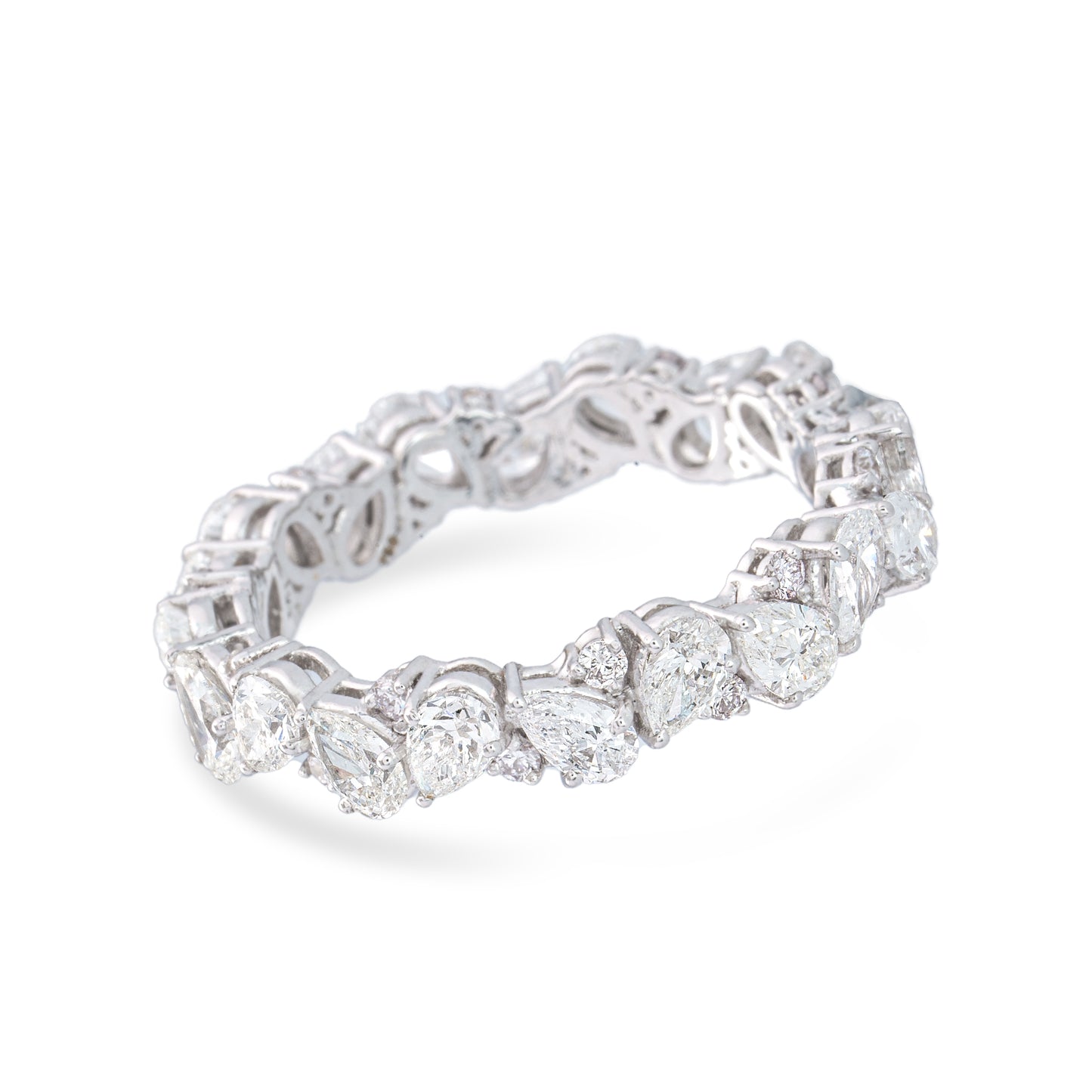 ZigZag Pear Diamond Eternity Band