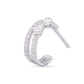 Duo Line Diamond snug hoops