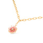 Enamel Pink Daisy Flower Diamond Charm