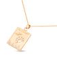 Mother of Pearl and Diamond Passport Pendant