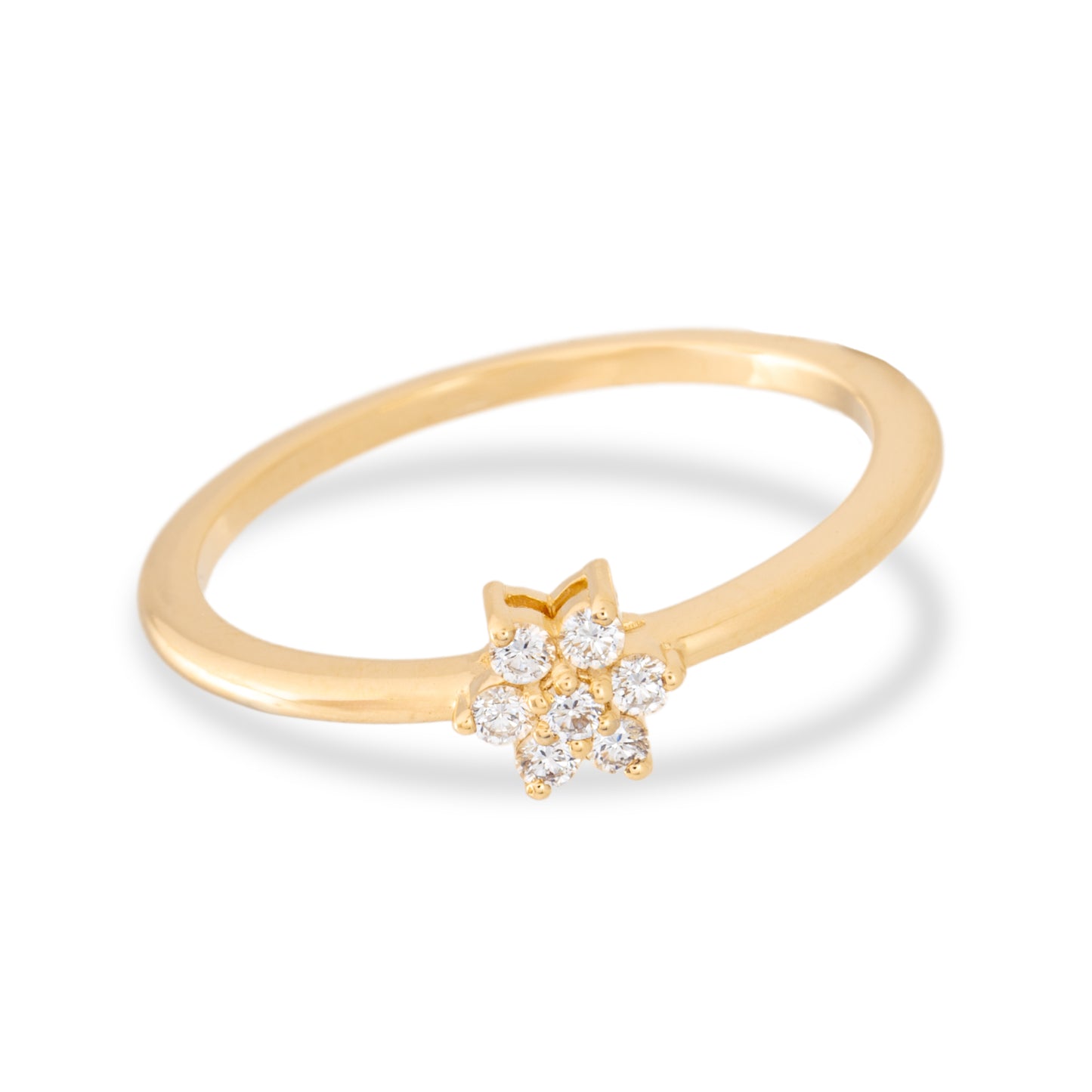 Mini Cluster Stackable Diamond Ring