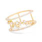 Parallel Band Diamond Stackable Ring