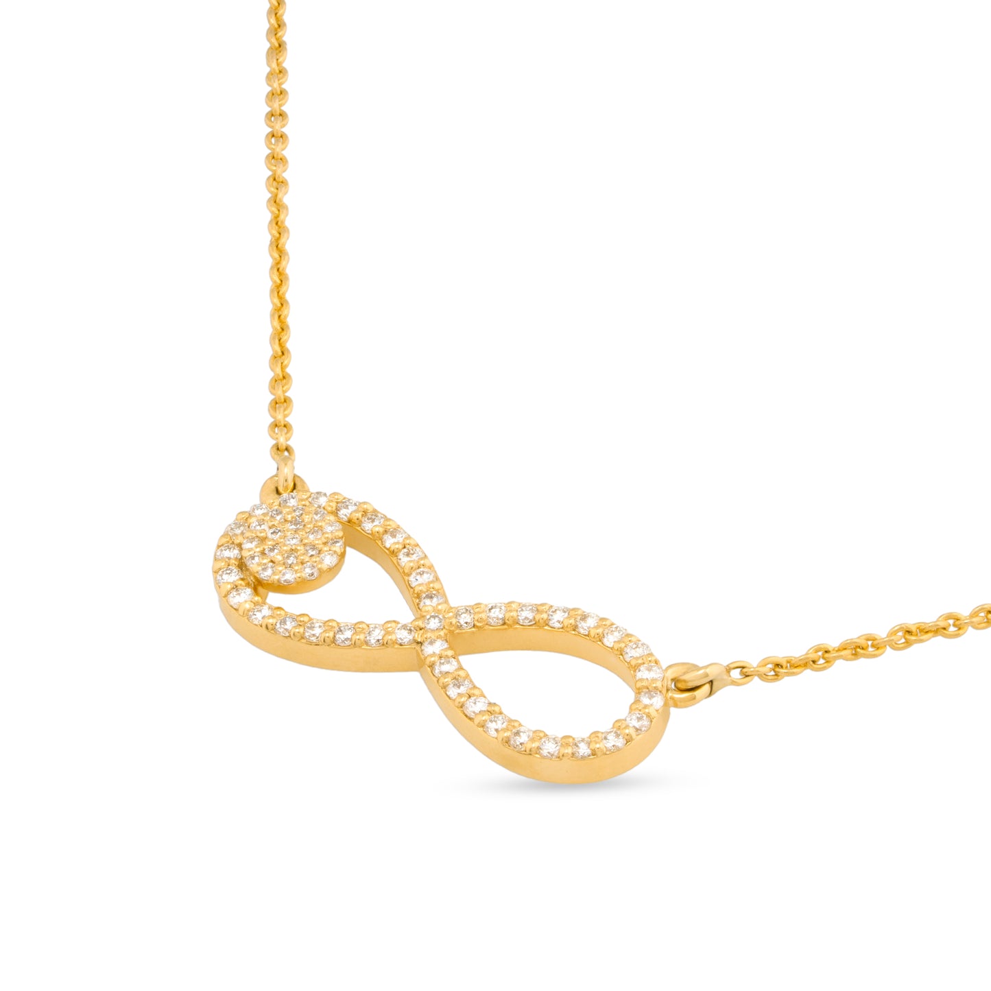 Hope Infinity Gold Diamond Necklace