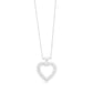 Diamond Heart and Heart Necklace